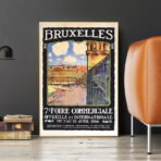 poster vintage di bruxelles
