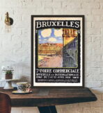 poster vintage di bruxelles