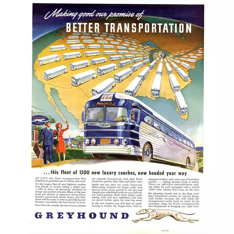 poster autobus vintage poster autobus vintage