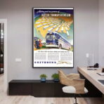poster autobus vintage