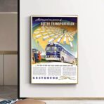 poster autobus vintage