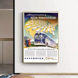 poster autobus vintage