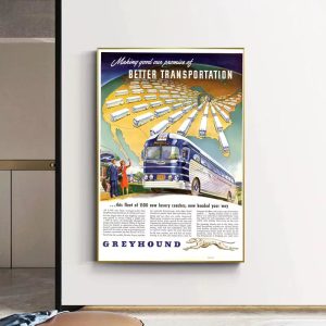 poster autobus vintage