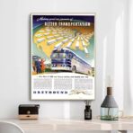 poster autobus vintage