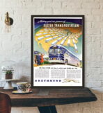 poster autobus vintage