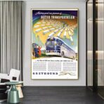 poster autobus vintage