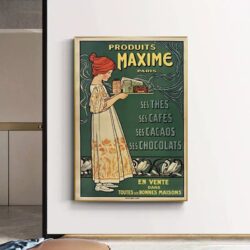 poster vintage caffe cioccolato