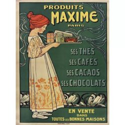 poster vintage caffe cioccolato