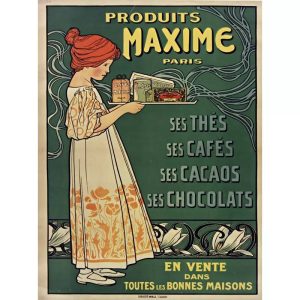 poster vintage caffe cioccolato