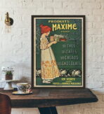 poster vintage caffe cioccolato