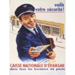 poster vintage di fondi di risparmio