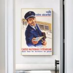 poster vintage di fondi di risparmio