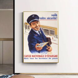 poster vintage di fondi di risparmio