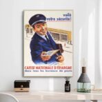 poster vintage di fondi di risparmio