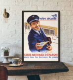 poster vintage di fondi di risparmio