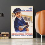 poster vintage di fondi di risparmio