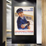 poster vintage di fondi di risparmio