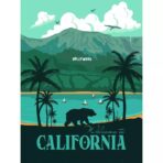 poster vintage della california 1