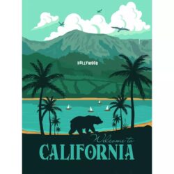 poster vintage della california 1