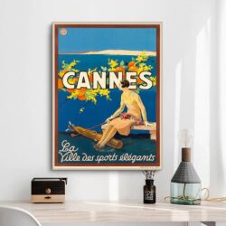 poster vintage di cannes 1