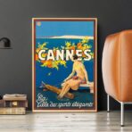 poster vintage di cannes 1