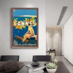poster vintage di cannes 1