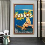 poster vintage di cannes 1
