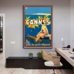 poster vintage di cannes 1