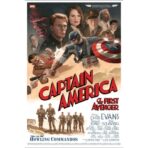 poster vintage di capitan america