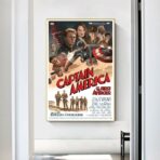 poster vintage di capitan america