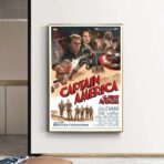 poster vintage di capitan america