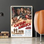 poster vintage di capitan america