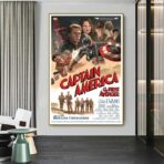 poster vintage di capitan america