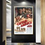 poster vintage di capitan america