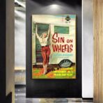 poster caravan vintage con pin up