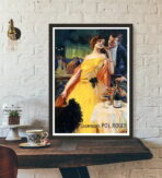 poster di champagne vintage 1
