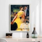 poster di champagne vintage 1