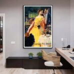 poster di champagne vintage 1