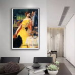 poster di champagne vintage 1