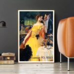 poster di champagne vintage 1