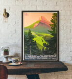 poster vintage chartreuse