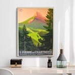 poster vintage chartreuse
