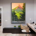 poster vintage chartreuse