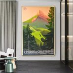 poster vintage chartreuse