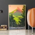 poster vintage chartreuse