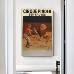 poster del circo vintage leone