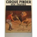poster del circo vintage leone