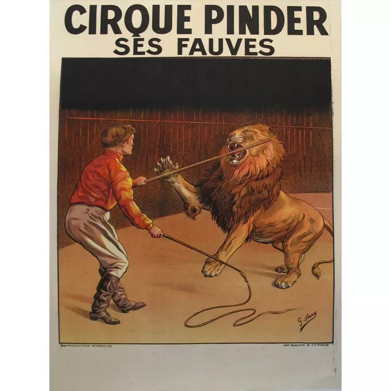 poster del circo vintage leone poster del circo vintage leone