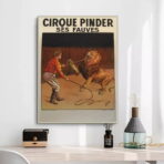 poster del circo vintage leone