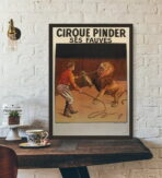 poster del circo vintage leone